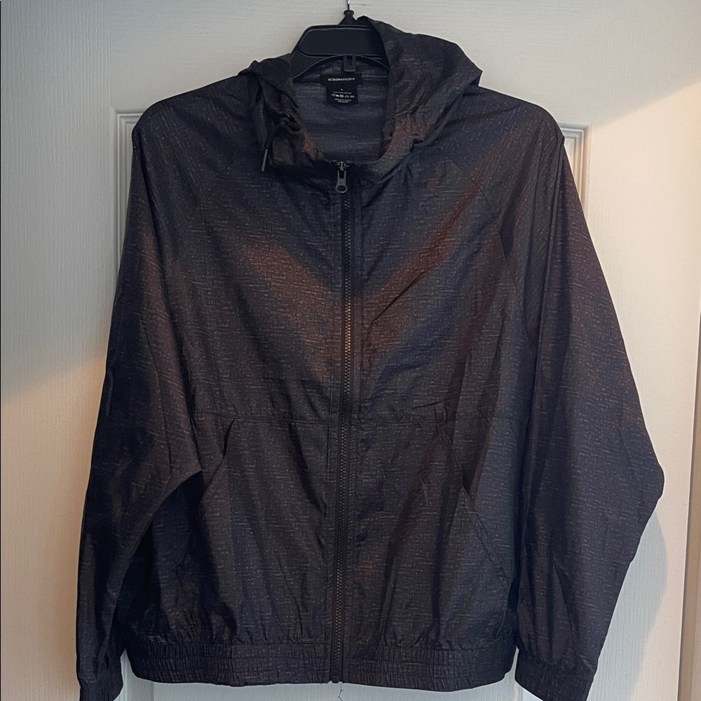 Women BCBG Black Hooded Jacket - Size -L ✨